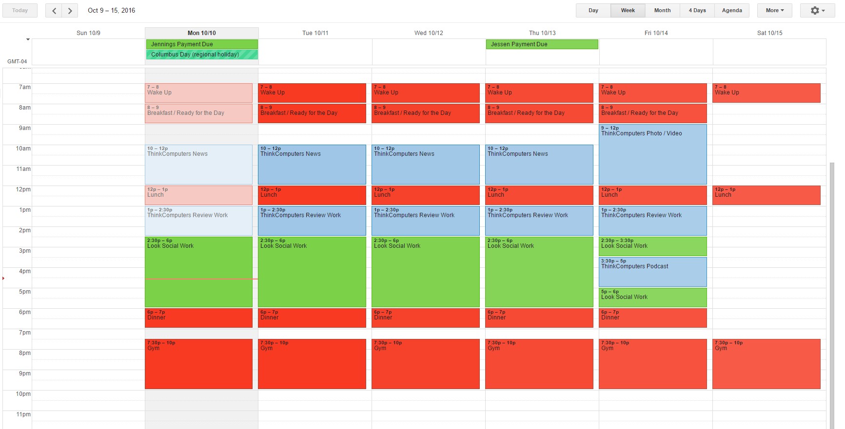 4 on 4 off schedule calendar